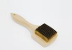 Brass Brush with Long Wooden Handle